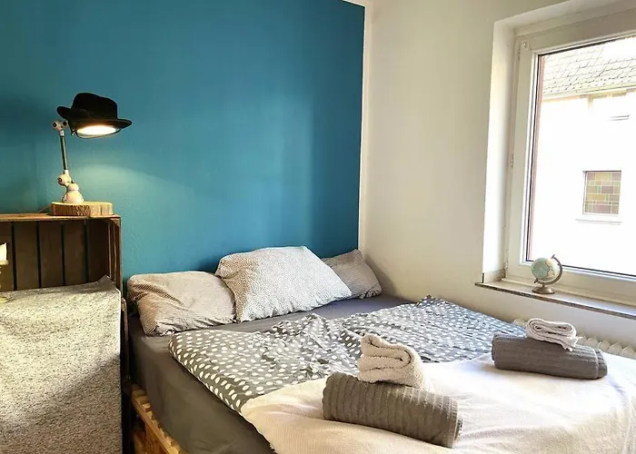 Apartmán - Chilliges In Mit Balkon & Kuche; Big Tv And Bed - Düsseldorf